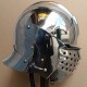 Bellows face sallet : ordinary soldier polishing